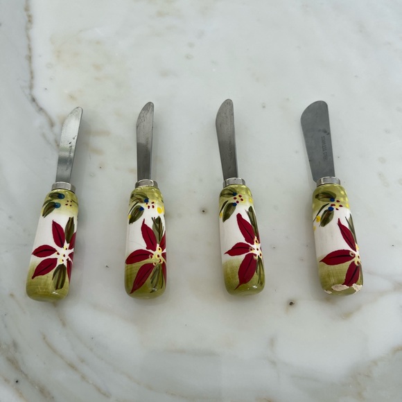 HOLIDAY SERVING KNIVES SET - Picture 1 of 17